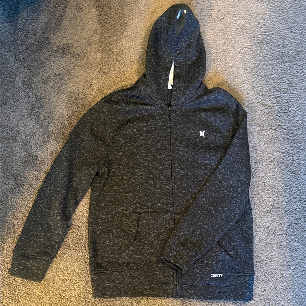 Hurley Dark Gray Zip-Up Sweater